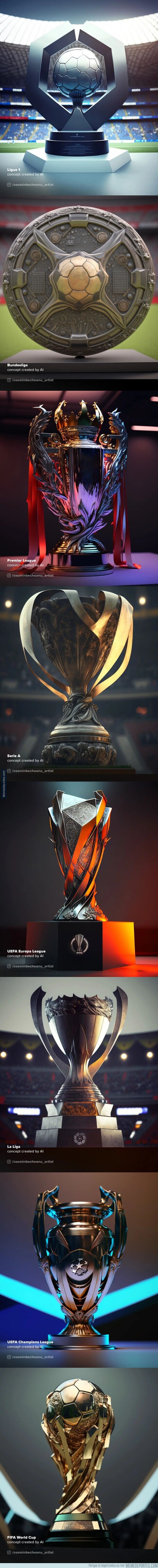 1179917 - Una inteligencia artificial ha recreado alguno de los trofeos más importantes del fútbol