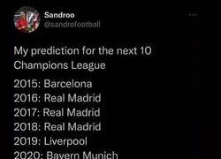 Enlace a No puedo creerme a los próximos campeones de la Champions