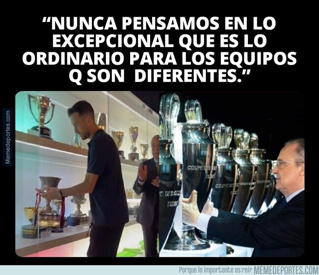 1180266 - Florentino colocando otra copa rara, Busquets la magnífica Supercopa de España