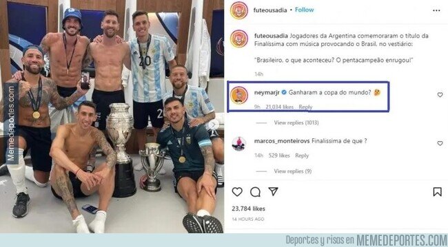 1180326 - Que poco se ha hablado de lo mal que envejeció este comentario de Neymar