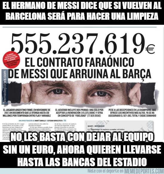 1180798 - El descaro de Messi y su familia no tiene nombre