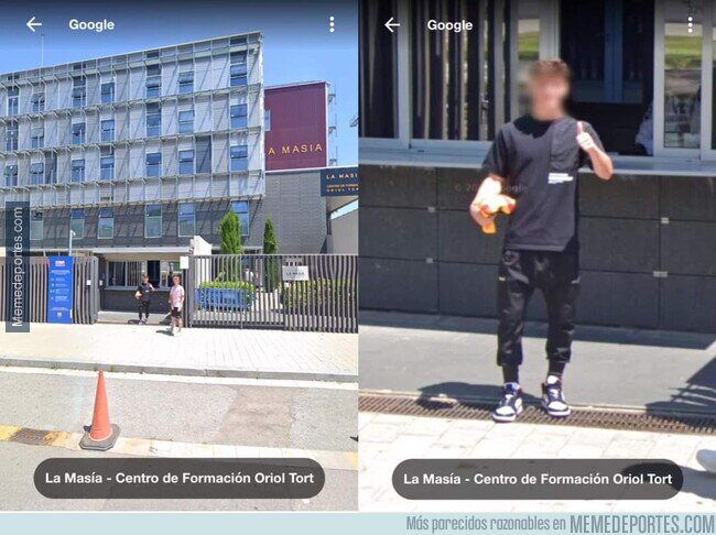 1180948 - Como olvidar cuando el coche de Google Maps pilló a Gavi con el pulgar arriba
