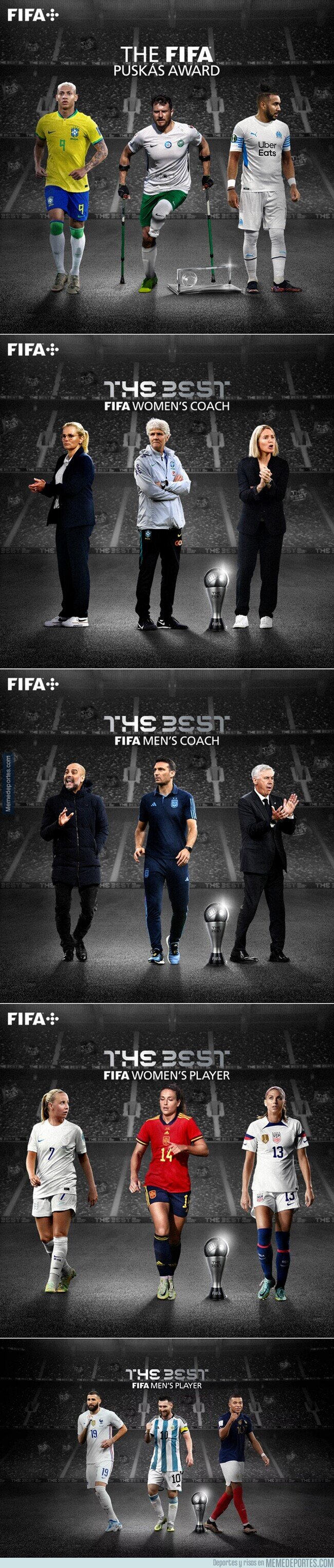 1180950 - Todos los nominados al FIFA The Best