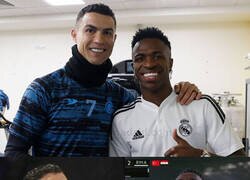 Enlace a Cómo admira Vinicius a Cristiano