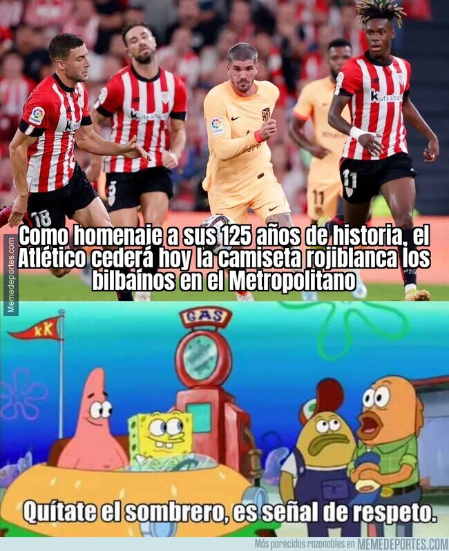 1181678 - Bonito gesto del Atlético con el Athletic