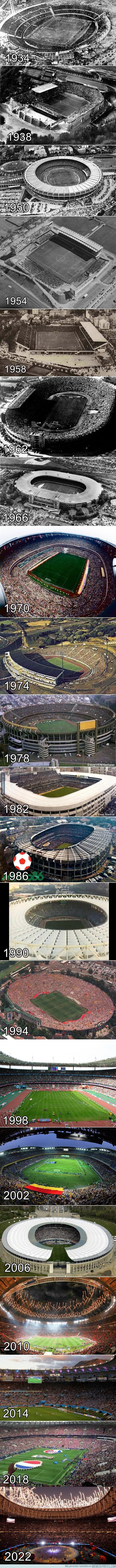 1182177 - Los estadios de cada mundial el día de la final