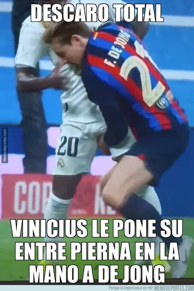 1182775 - Roja para Vinicius si, pero no amonestaron a De Jong.