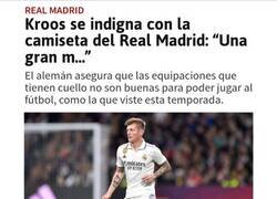 Enlace a A Kroos no le gusta la camiseta del Madrid