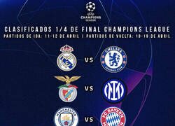 Enlace a Así quedan los cuartos de Final de la Champions