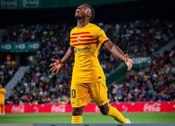 Enlace a Ansu marca tras la rajada de su padre