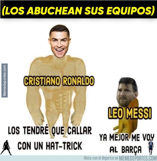 1185699 - Si CR7 va al PSG y hace exactamente lo que Messi, los haters le crucifican boca abajo