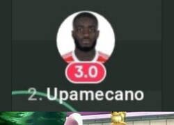 Enlace a Partido nefasto de Upamecano