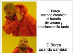 Enlace a Al Barça no le gusta jugar de día