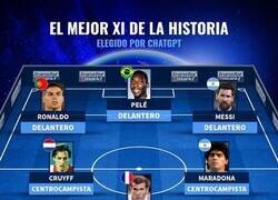 Enlace a El mejor 11 de la historia según ChatGPT