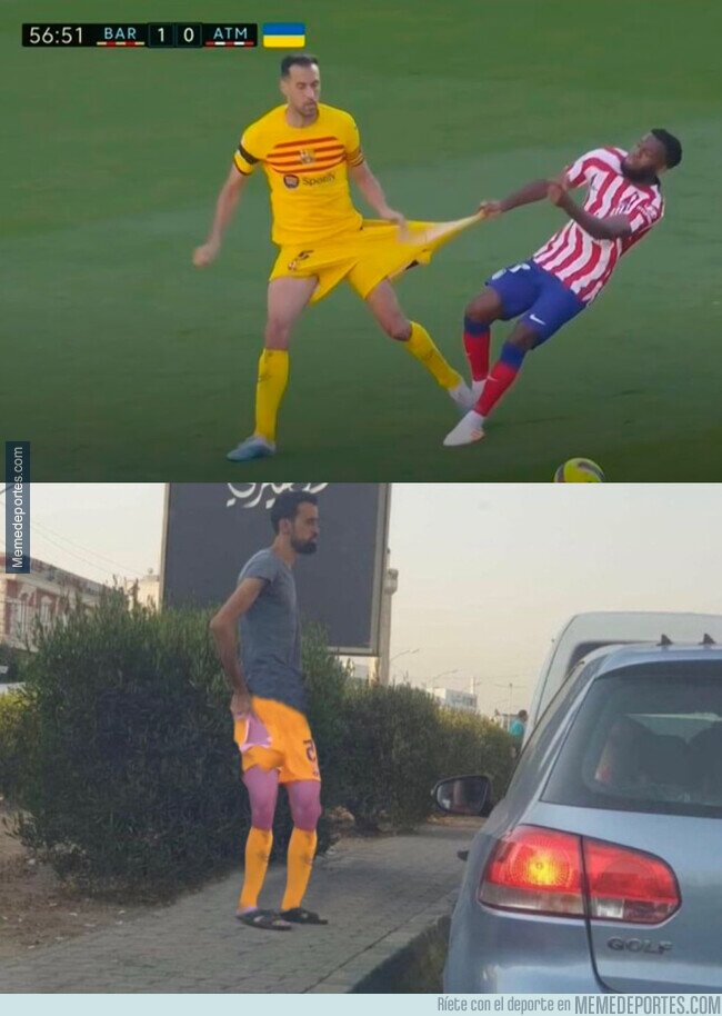 1186621 - Busquets se fue con los pantalones rotos a casa