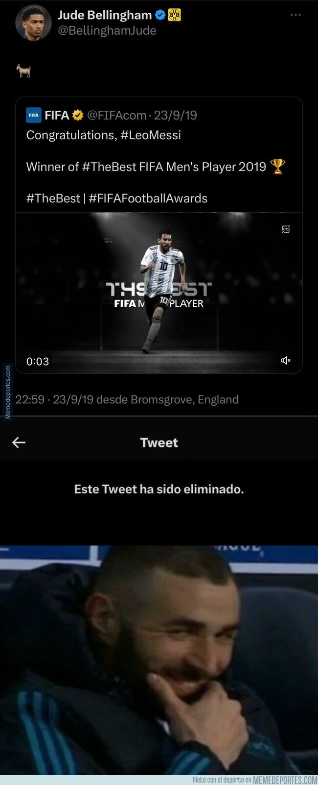 1187394 - Tweet borrado y vía libre para fichar por el Madrid