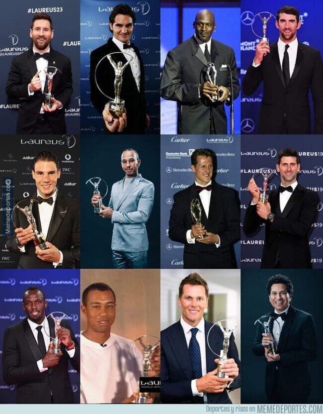 1187726 - Algunos ganadores del Laureus. Solo élites