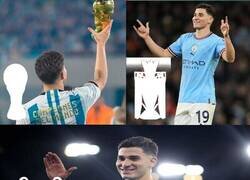 Enlace a El que puede ser el primer jugador de la historia en ganar Premier, Mundial y Champions en una misma temporada marcando en todas ellas