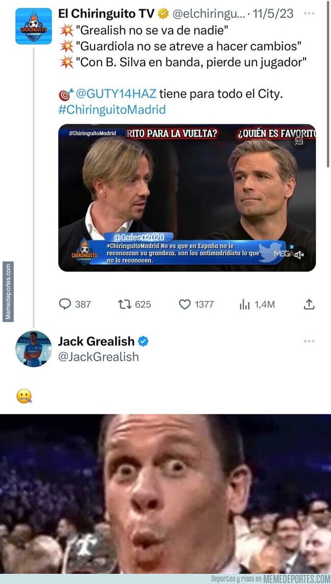 1188670 - Grealish contesta a Guti y al Chiringuito