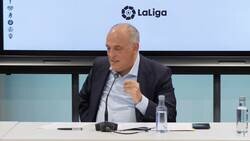 Enlace a Tebas intenta defender a Vinicius y termina sepultando a Cristiano y Messi. Que hombre