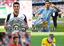 Enlace a Cancelo ganó la Premier y la Bundesliga en un solo año