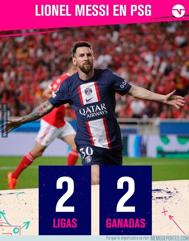1189231 - Lionel Messi ya ganó en PSG la misma cantidad de ligas que Cristiano Ronaldo en el Real Madrid. Datos, no opinión?