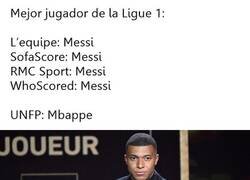 Enlace a A Messi le acaban de robar un premio a mejor jugador y hay cero ruido al respecto...