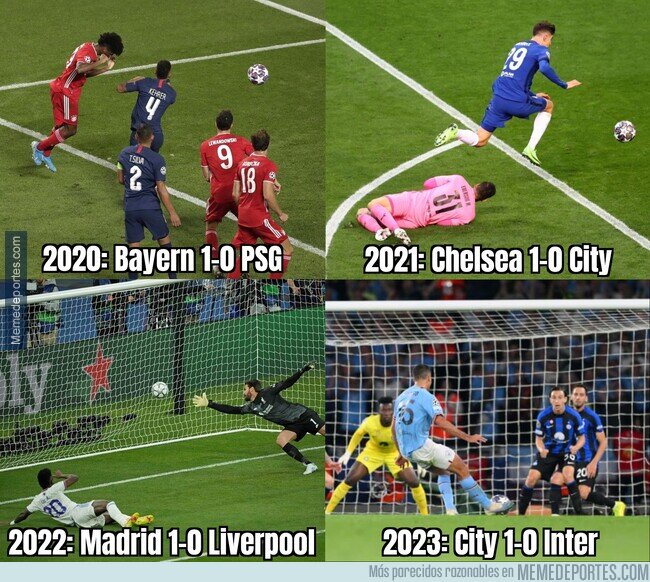1190381 - Los 4 goles que han decidido las últimas 4 Champions