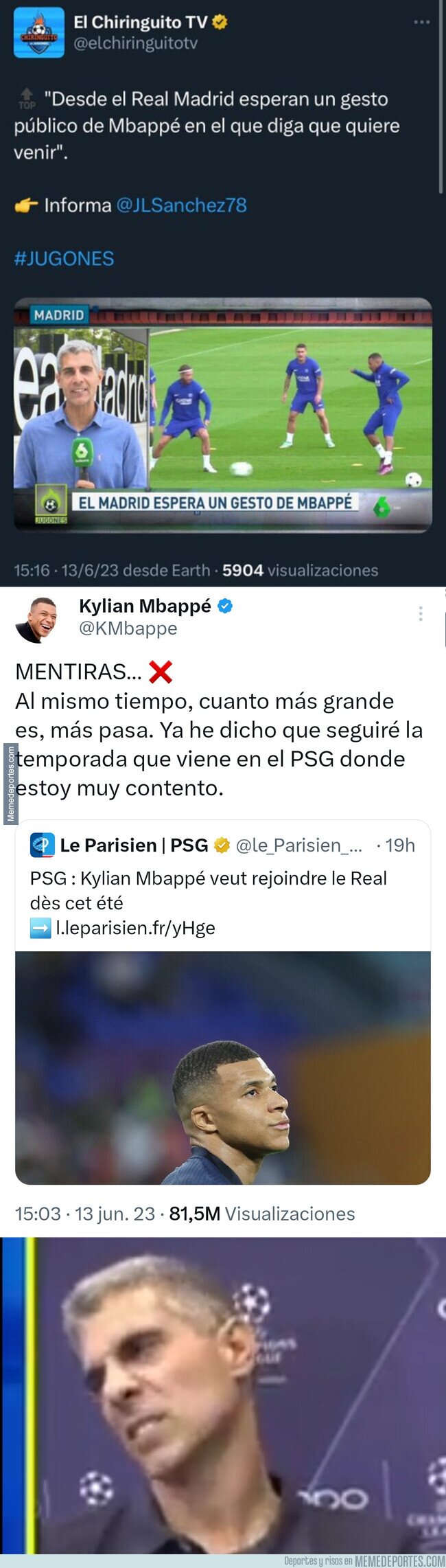 1190481 - Ese no era el gesto que esperaba Jose Luis con Mbappé