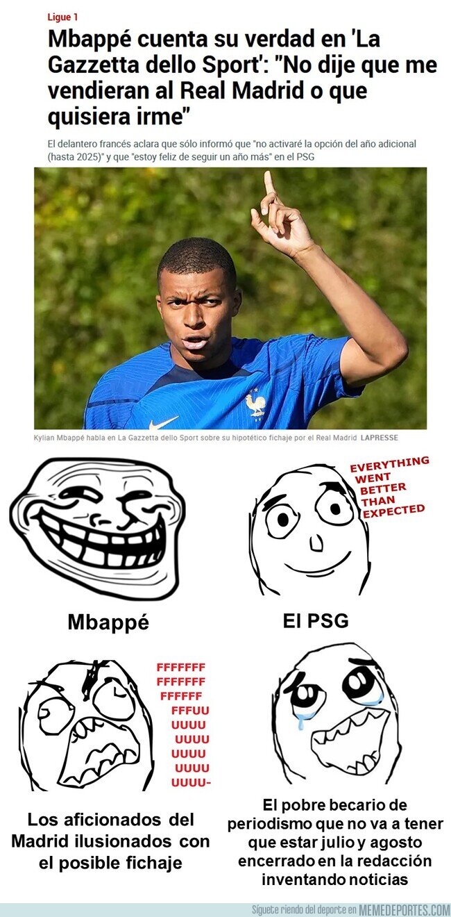 1190500 - Las diferentes reacciones al anuncio de Mbappé