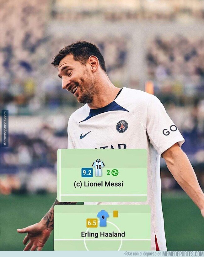 1190541 - —Messi con 35 años en una final.  —Haaland con 22 años en una final