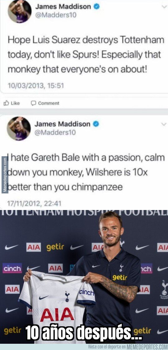 1191378 - A Maddison, nuevo fichaje del Tottenham, no le gustaba mucho el Tottenham