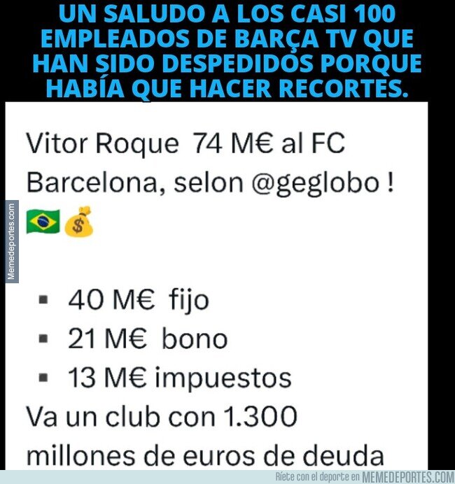 1191906 - Los pagos con lo que se ahorran Barça TV
