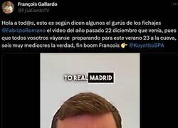 Enlace a Fabrizio Romano deja en ridículo a François Gallardo tras pillarle un fake.
