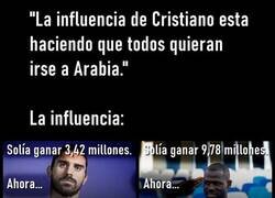 Enlace a El nuevo relato en el que meten a Cristiano con calzador.