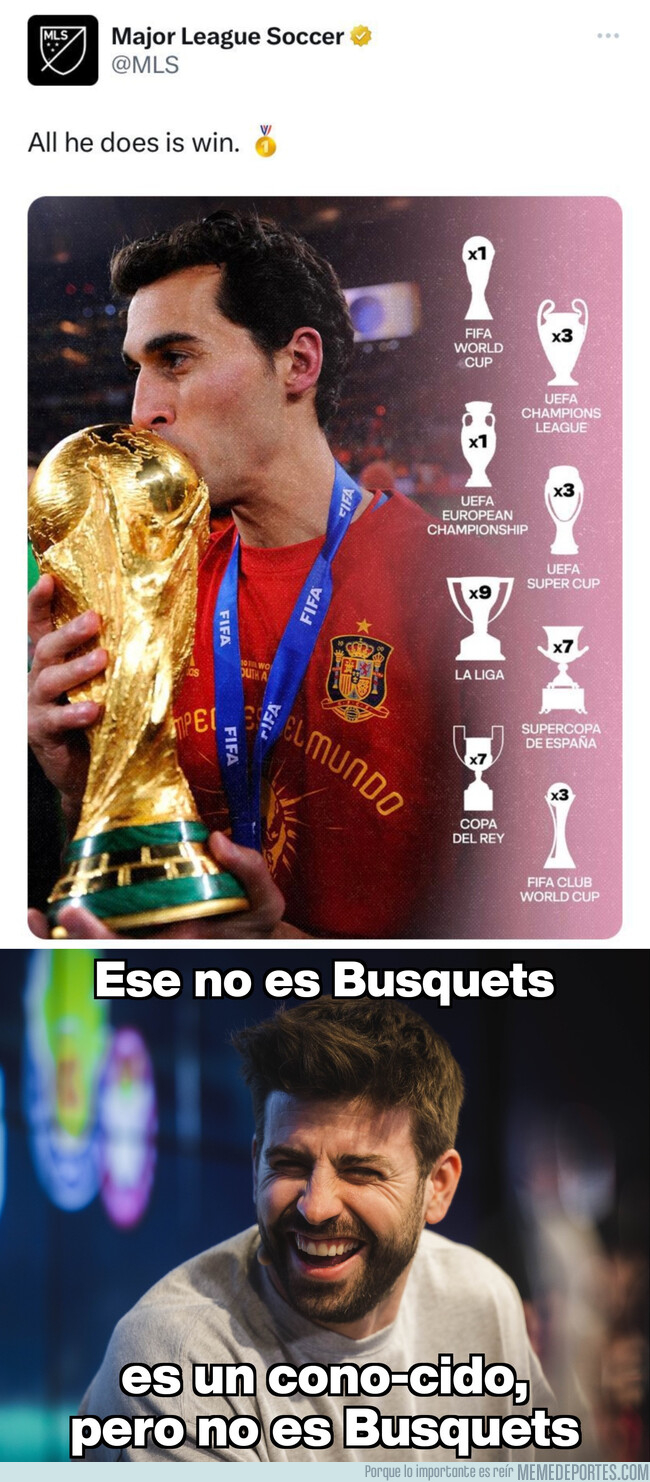 1192367 - El fail de la MLS al presentar a Busquets con una foto de Arbeloa