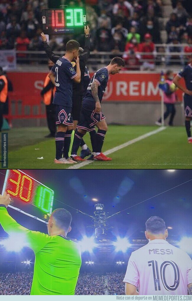 1192684 - Los debuts de Messi en PSG y Miami tuvieron un poético detalle