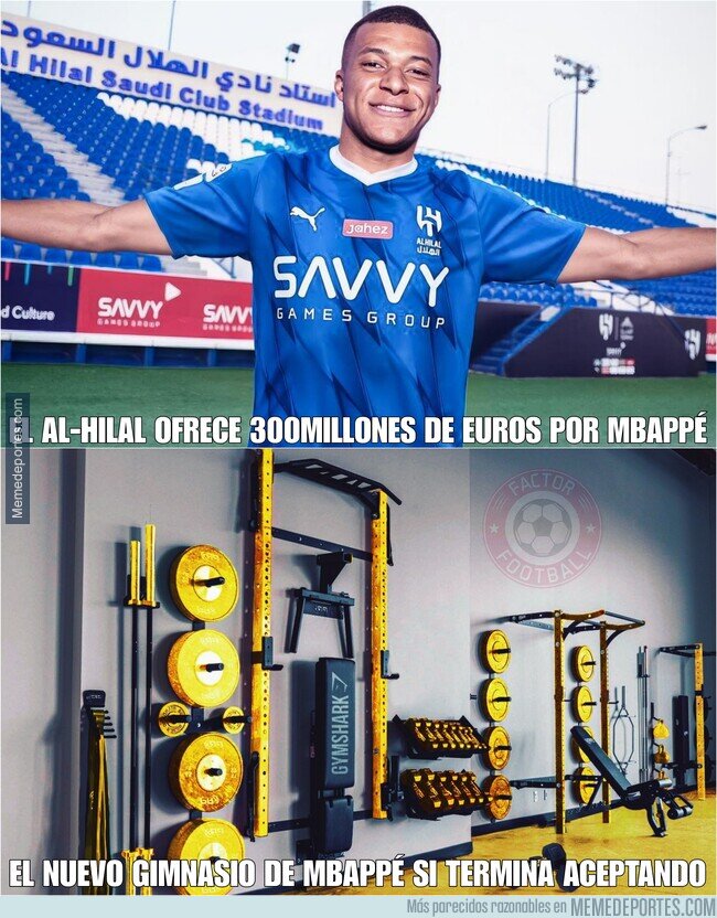 1192819 - El nuevo gym de Mbappé si ficha por el Al-Hilal