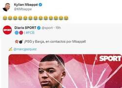 Enlace a Mbapeé no pudo aguantar morirse de risa con esta noticia