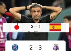 Enlace a Luis Enrique no puede con los nipones