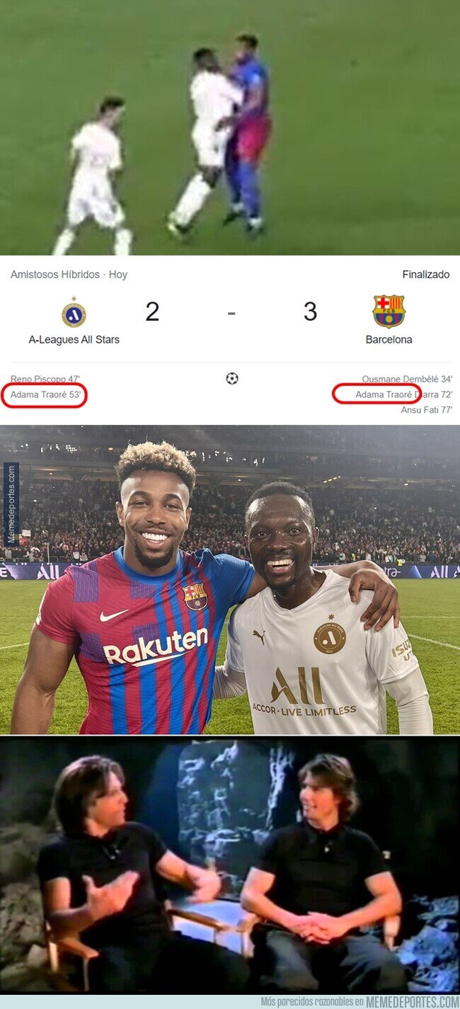 1193102 - El día que los Adama Traores se hicieron amigos solo por la coincidencia.