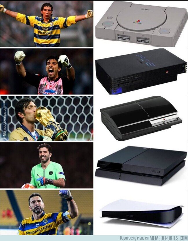 1193367 - Buffon fue contemporáneo a todas las PlayStation