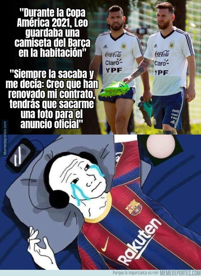 1193526 - Se cumple 2 años de la salida de Messi del Barça y el Kun reabre esa herida