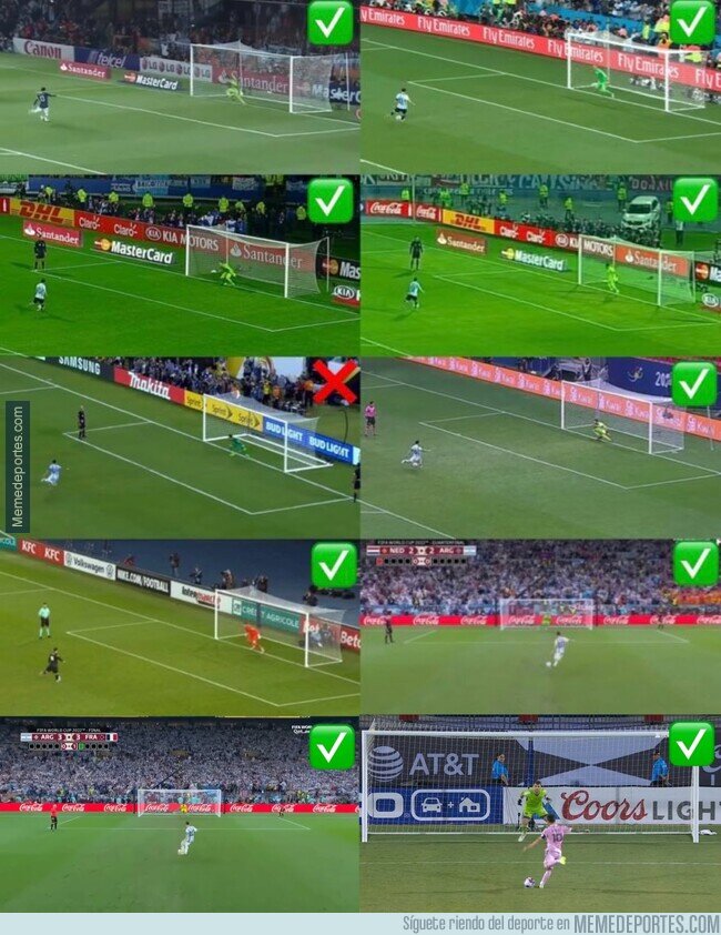 1193547 - Messi ha sido el primer pateador de todas las tandas de penalti de su equipo. Y solo ha fallado una vez.