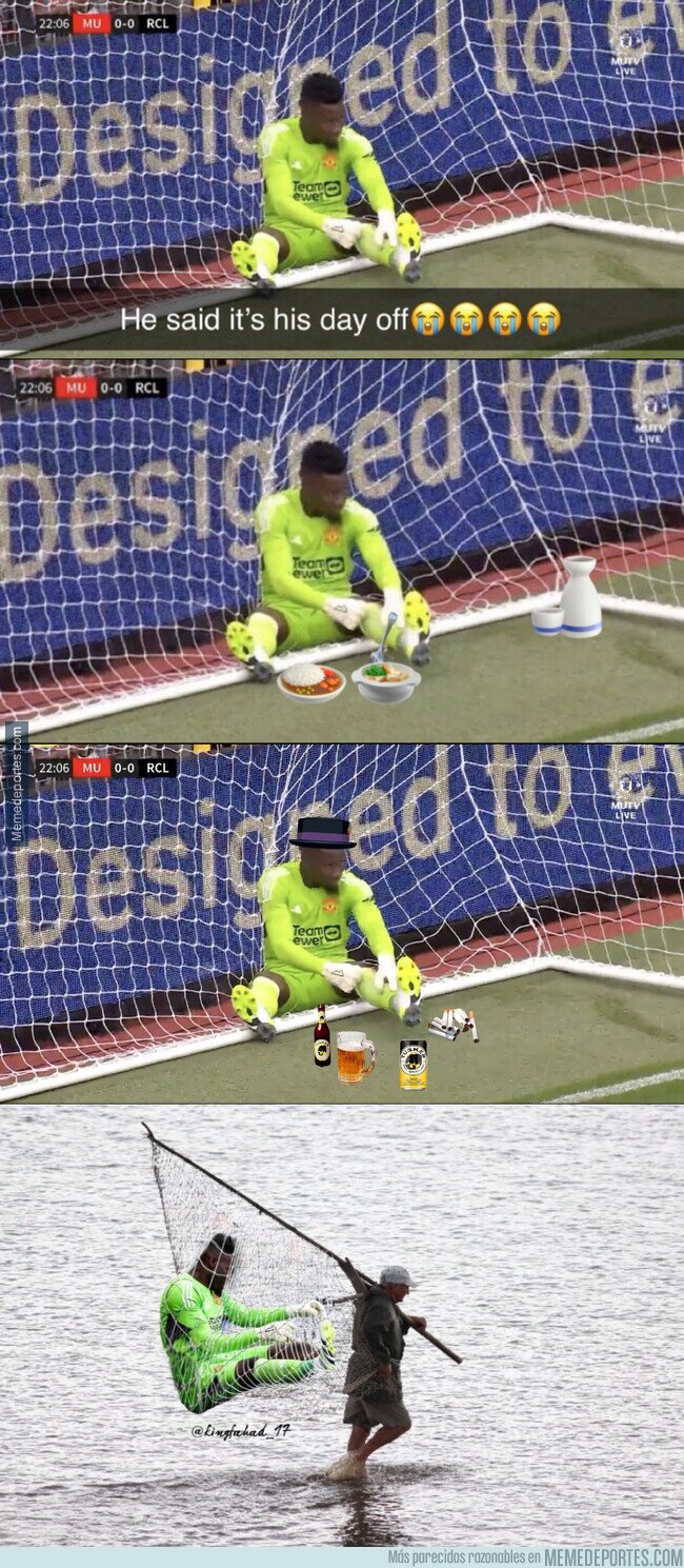 1193571 - Ni dos semanas lleva Onana en el United y los chops ya se ceban con él