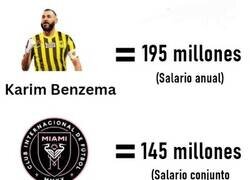 Enlace a Benzema cobra más que toda la plantilla del Miami junta
