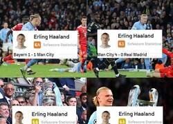 Enlace a Haaland en los partidos más importantes del año