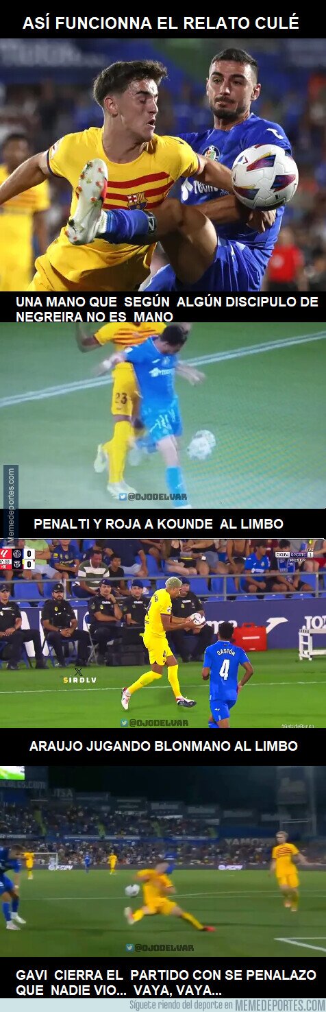 1194169 - Así es como un robo al Getafe termina siendo vendido como un Robo al Barcelona, te tienes que reír