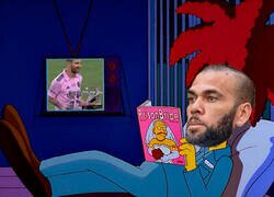Enlace a Alves desde la cárcel viendo como le quitan el récord
