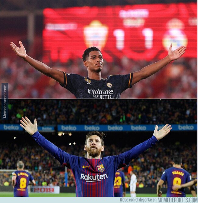 1194691 - ¿A qué edad se dieron cuenta que Bellingham homenaje a Messi con su celebración?